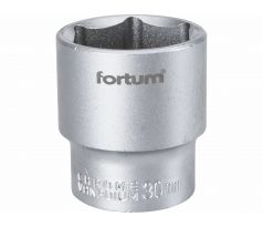 Kľúč nástrčný, 30mm, 1/2”, FORTUM