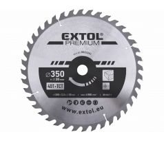 Kotúč pílový s SK plátkami, Ø350x3,5x30mm, 40z, EXTOL PREMIUM