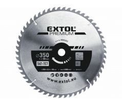 Kotúč pílový s SK plátkami, Ø350x3,5x30mm, 54z, EXTOL PREMIUM