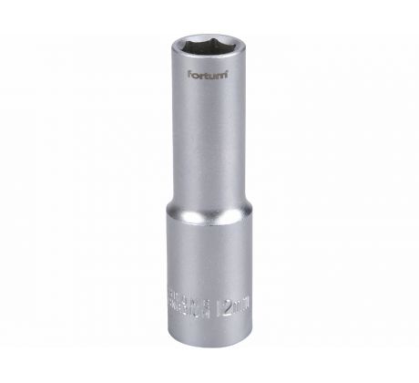 Kľúč nástrčný predĺžený, 12mm, 1/2”, FORTUM