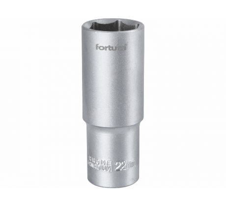 Kľúč nástrčný predĺžený, 22mm, 1/2”, FORTUM