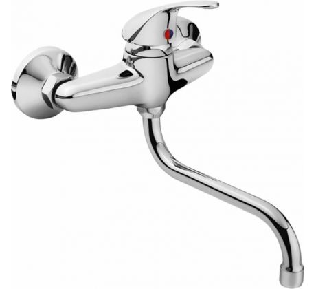 Batéria nástenná umývadlová / drezová, rozstup 150mm, 150mm, 35mm, chróm, BALLETTO