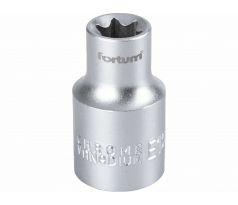 Kľúč nástrčný TORX, E12, 1/2”, FORTUM