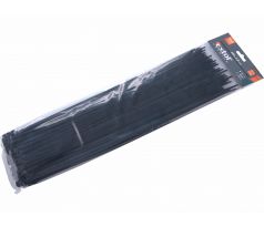 Pásky sťahovacie čierne, 4,8x400mm, 100ks, pr105mm, 22kg, nylon PA66, EXTOL PREMIUM
