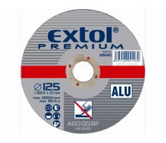 Kotúč rezný na hliník, 125x1,0mm, EXTOL PREMIUM