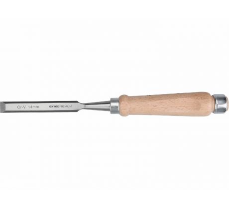 Dláto, drevená rukoväť, 14mm, dĺžka 275mm, CrV, EXTOL PREMIUM