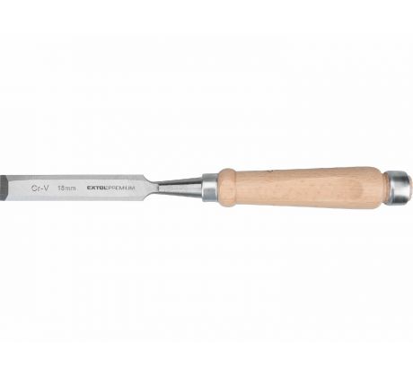 Dláto, drevená rukoväť, 18mm, dĺžka 280mm, CrV, EXTOL PREMIUM