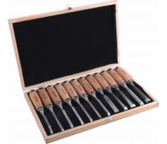 Dláta rezbárske, 12-dielna sada, EXTOL PREMIUM