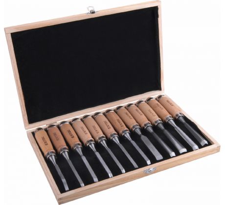 Dláta rezbárske, 12-dielna sada, EXTOL PREMIUM