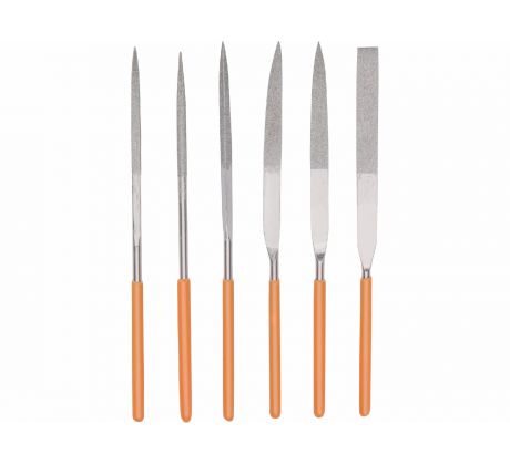 Pilníky ihlové diamantové, 6-dielna sada, EXTOL PREMIUM