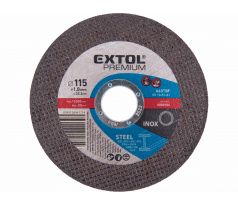 Kotúč rezný na oceľ a antikoro, 115x1,0mm, EXTOL PREMIUM