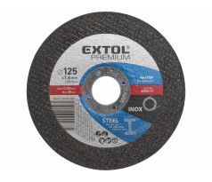 Kotúč rezný na oceľ a antikoro, 125x1,6mm, EXTOL PREMIUM