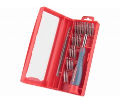 Skrutkovač na bity hodinársky, magnetický, 22-dielna sada, CrV, EXTOL PREMIUM