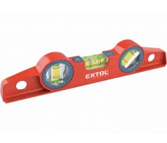 Vodováha hliníková, 3 libely, magnetická Torpedo, 250mm, frézovaná, EXTOL PREMIUM