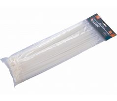 Pásky sťahovacie biele, 4,8x300mm, 100ks, Ø82mm, 22kg, nylon PA66, EXTOL PREMIUM