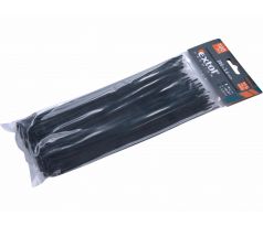 Pásky sťahovacie čierne, 3,6x200mm, 100ks, Ø50mm, 18kg, nylon PA66, EXTOL PREMIUM