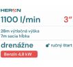 Čerpadlo drenážne, 1100l/min, 7m/28m, HERON