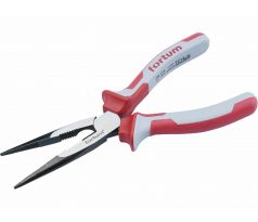 Kliešte pologuľaté priame, 200mm, 61CrV5, FORTUM