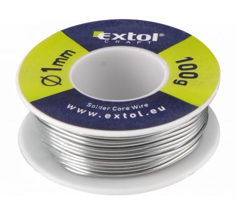 Cín na spájkovanie Ø1mm, 100g, EXTOL CRAFT