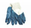 Rukavice bavlna, máčané v nitrile, 10"