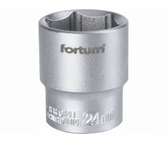 Kľúč nástrčný, 24mm, 1/2”, FORTUM