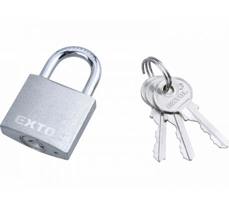 Zámok visací liatinový, 3 kľúče, 32mm, EXTOL CRAFT