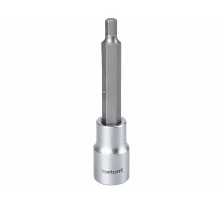 Hlavica zástrčná predĺžená HEX, HX 6, 1/2”, 100mm, FORTUM