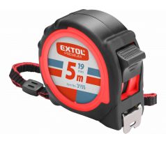 Meter zvinovací, 5m, šírka pásu 19mm, EXTOL PREMIUM