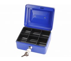 Pokladnička prenosná oceľová, 152x118x80mm, 2x kľúč, EXTOL CRAFT