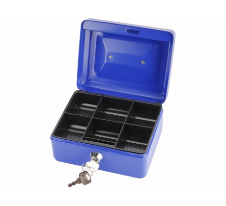 Pokladnička prenosná oceľová, 152x118x80mm, 2x kľúč, EXTOL CRAFT