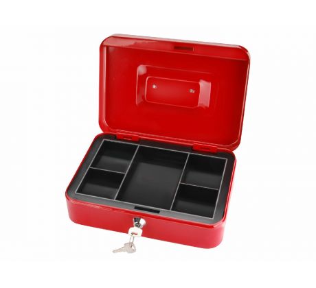 Pokladnička prenosná oceľová, 250x180x90mm, 2x kľúč, EXTOL CRAFT