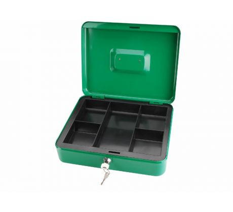 Pokladnička prenosná oceľová, 300x240x90mm, 2x kľúč, EXTOL CRAFT