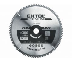 Kotúč pílový s SK plátkami, Ø300x3,2x30mm, 96z, EXTOL PREMIUM