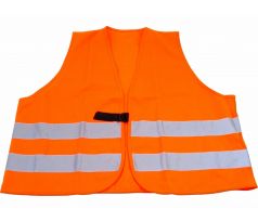 Vesta signálna s reflexnými pásmi, oranžová