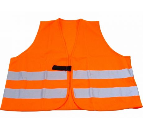 Vesta signálna s reflexnými pásmi, oranžová