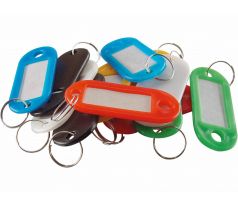 Visačky na kľúče s kovovým krúžkom, 12ks, popisovateľné, EXTOL CRAFT