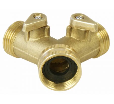 Ventil mosadzný / rozdvojka, 3/4'', mosadz, EXTOL PREMIUM