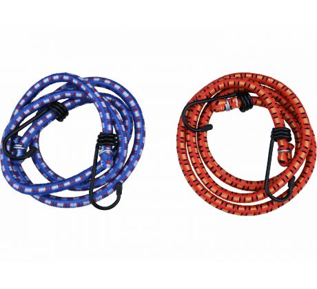 Popruh elastický s hákmi, 100cm, 2ks, EXTOL CRAFT