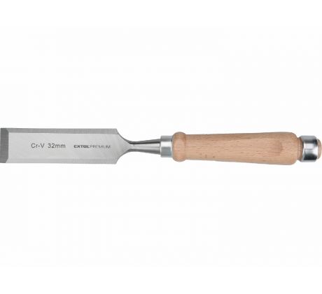 Dláto, drevená rukoväť, 32mm, dĺžka 290mm, CrV, EXTOL PREMIUM