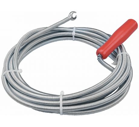 Pružina kanalizačná pochrómovaná ''krtko'' 5m, Ø9mm, EXTOL PREMIUM