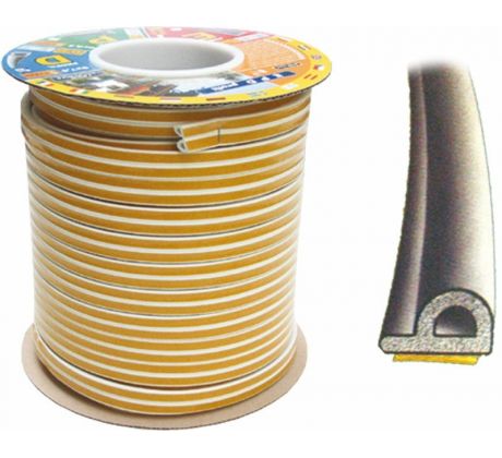 Tesnenie samolepiace profil P 55703, 1m, 9x5,5mm, biele, Tesa