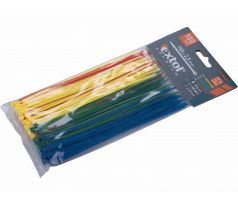 Pásky sťahovacie farebné 2,5x150mm, 100ks, Ø35mm, 8kg, nylon PA66, EXTOL PREMIUM