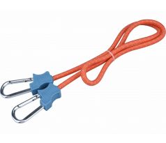 Popruh elastický s karabínami, 10mmx120cm, kovová karabína, EXTOL PREMIUM