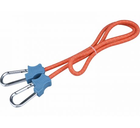Popruh elastický s karabínami, 10mmx120cm, kovová karabína, EXTOL PREMIUM