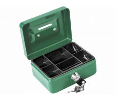 Pokladnička prenosná oceľová, 125x90x60mm, 2x kľúč, EXTOL CRAFT