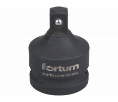 Adaptér, vnútorný 3/4” na vonkajší 1/2”, dĺžka 52mm, FORTUM