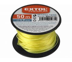 Šnúra murárska, cievka, dĺžka 50m, Ø1,7mm, žltá, EXTOL PREMIUM