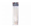 Pásky sťahovacie biele, 7,6x380mm, 50ks, Ø100mm, 55kg, nylon PA66, EXTOL PREMIUM