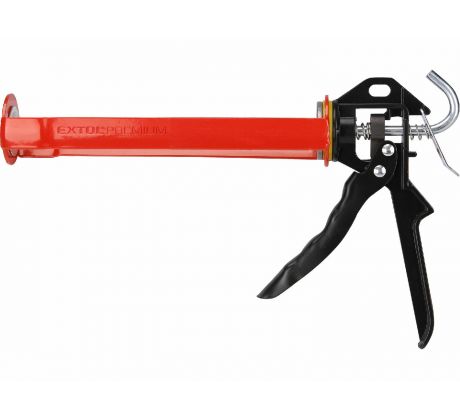 Pištoľ na tmel poloskeletová kovová, 225mm, otočná, EXTOL PREMIUM