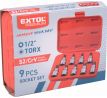 Hlavice zástrčné TORX, 1/2", 9ks, CrV/S2, EXTOL PREMIUM